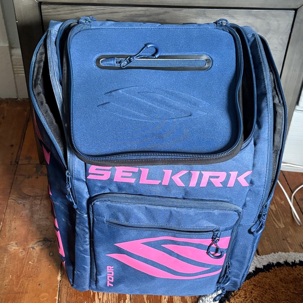 Selkirk Blue and Pink Backpack